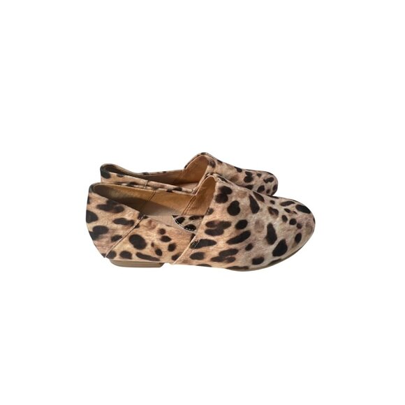 Leopard Print Womens Slip-On Loafers By BOC Sz 6 Comfortable Fashion Shoes For E - Picture 3 of 7